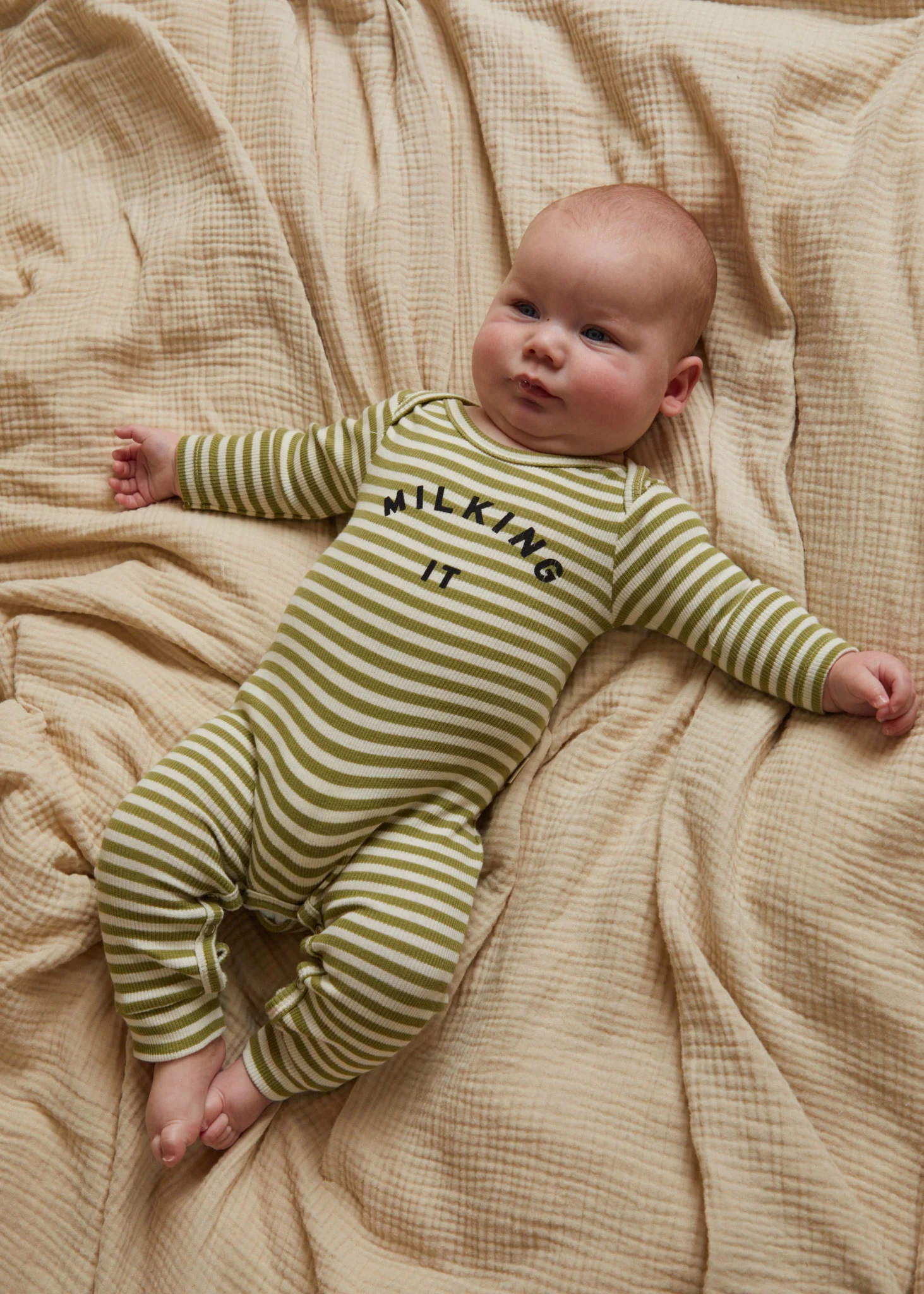 Milking It Stripe Onesie - Image 3