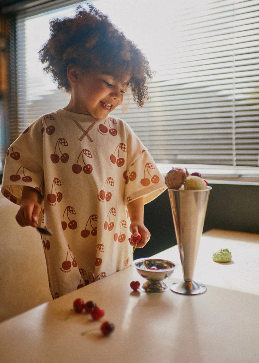 Opal Cherry Romper Tee - Image 4